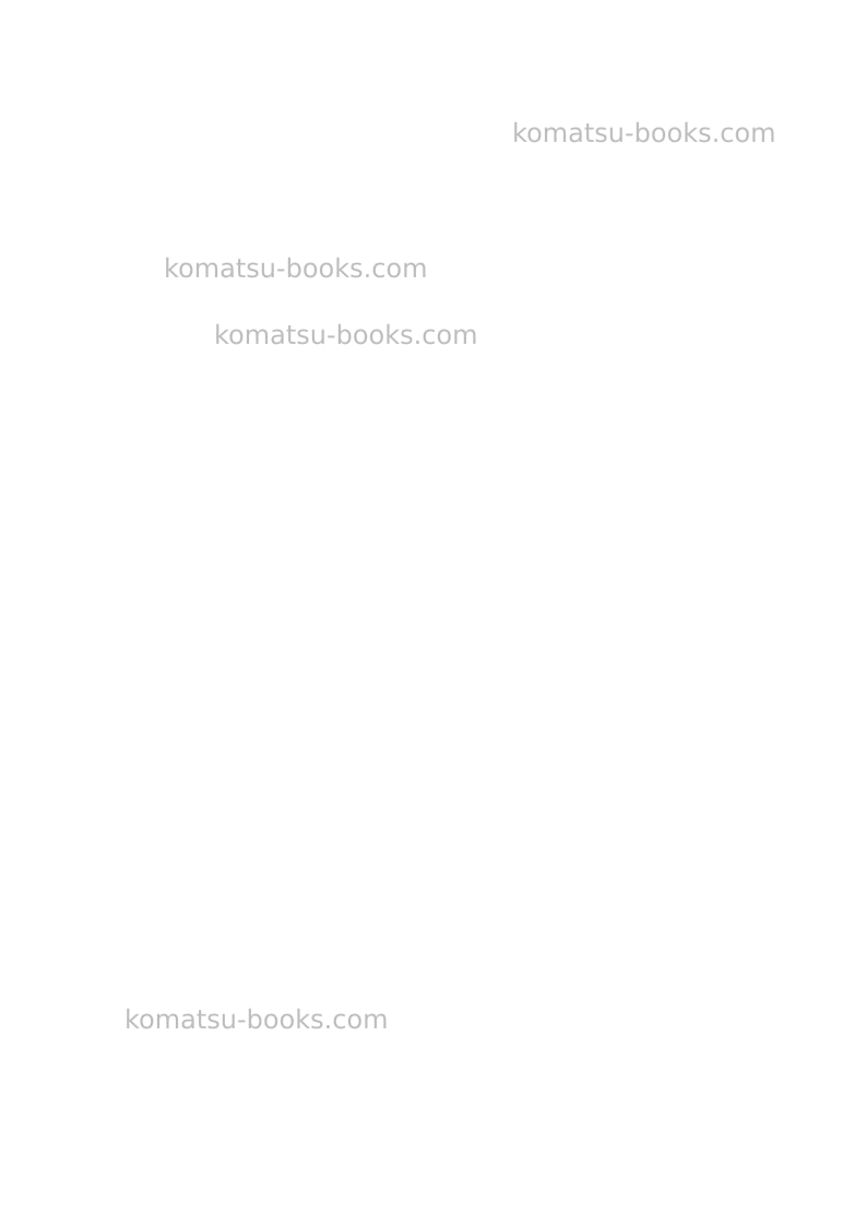 Komatsu wa380-3deu-h Operation manual cover Page 2