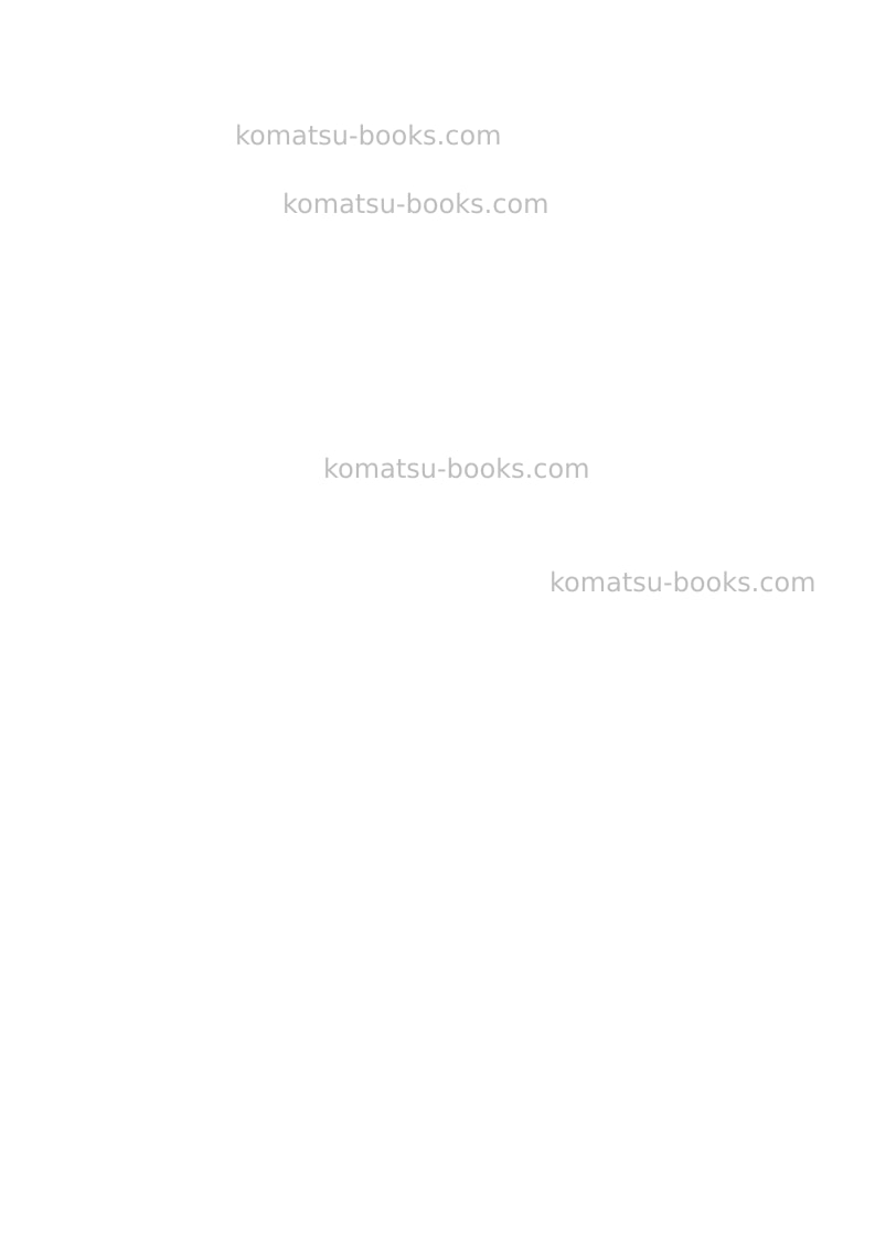 Komatsu wa90-3deu-h Operation manual cover Page 2 Komatsu wa90-3deu-h Operation manual cover Page 2