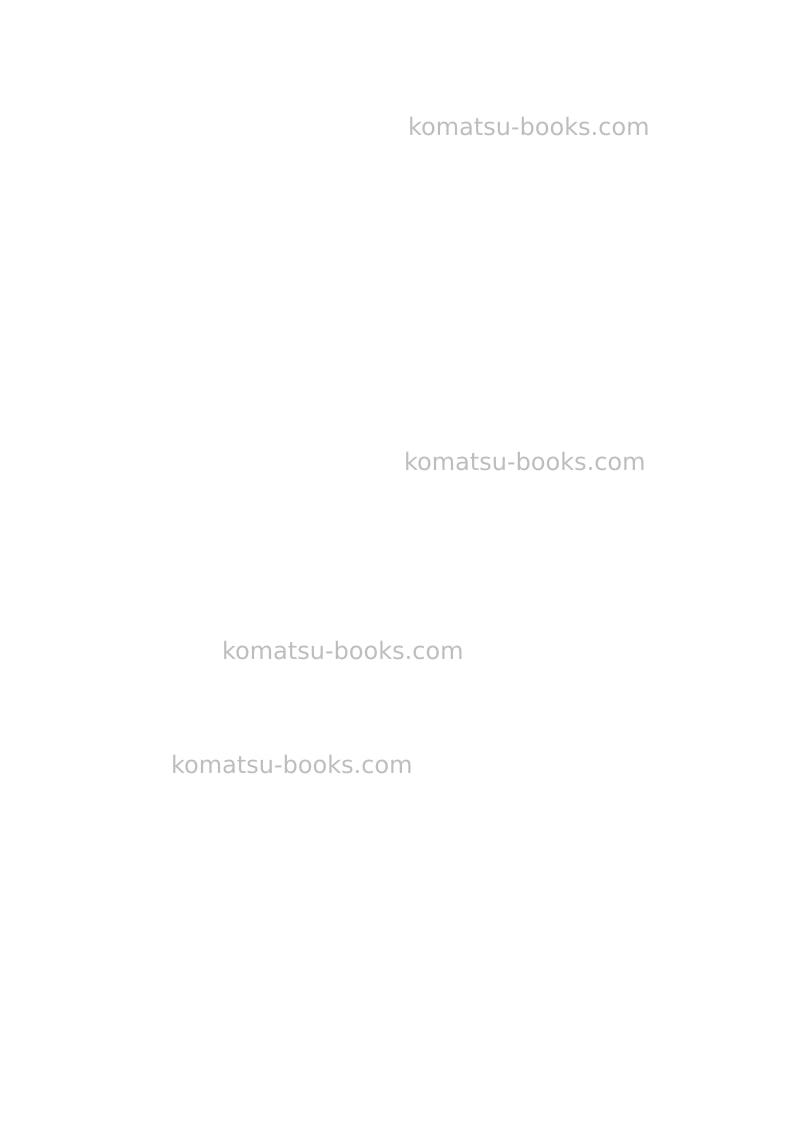 Komatsu pw160-7deu-tier 3 Repair & maintenance cover Page 2