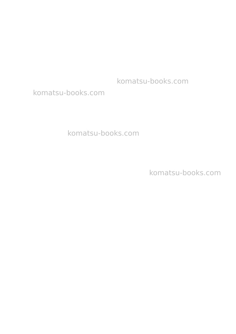 Komatsu wa500-7deu Operation manual cover Page 2 Komatsu wa500-7deu Operation manual cover Page 2