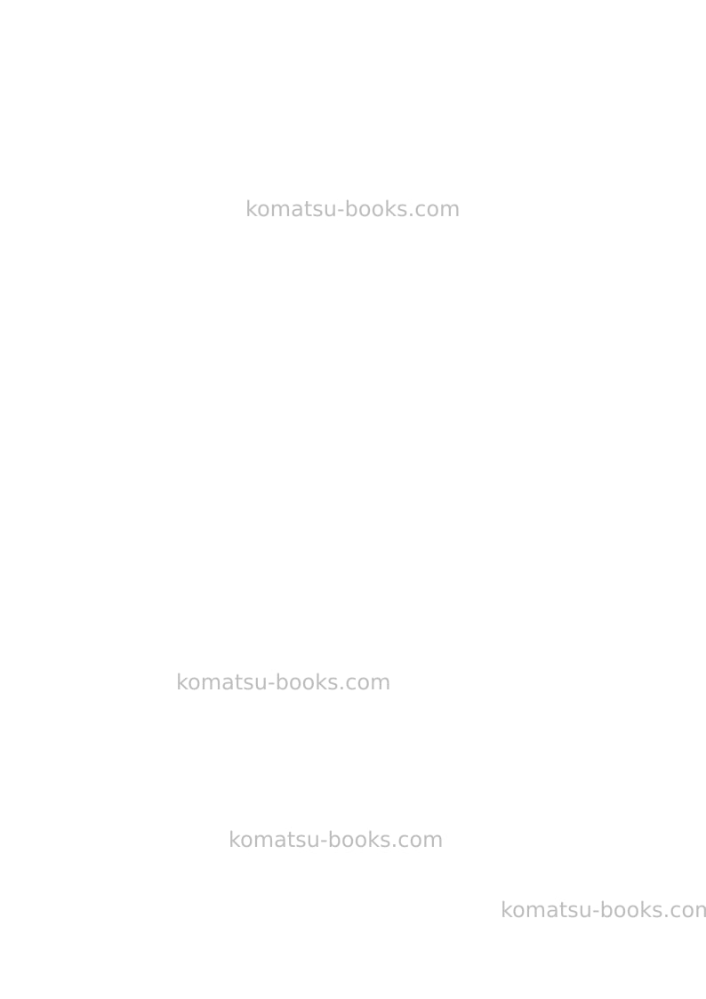 Komatsu pw148-8deu Operation manual cover Page 2 Komatsu pw148-8deu Operation manual cover Page 2
