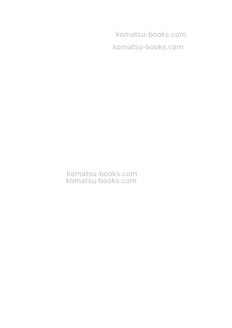 Komatsu pw160-10deu Operation manual cover Page 2 Komatsu pw160-10deu Operation manual cover Page 2