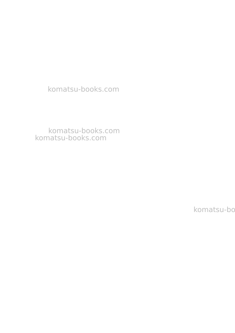 Komatsu sk1020-5ita Operation manual cover Page 2