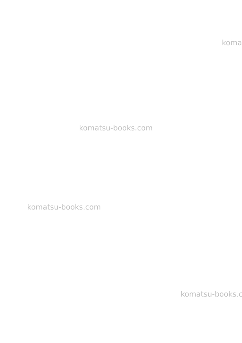 Komatsu sk1026-5ita Operation manual cover Page 2 Komatsu sk1026-5ita Operation manual cover Page 2