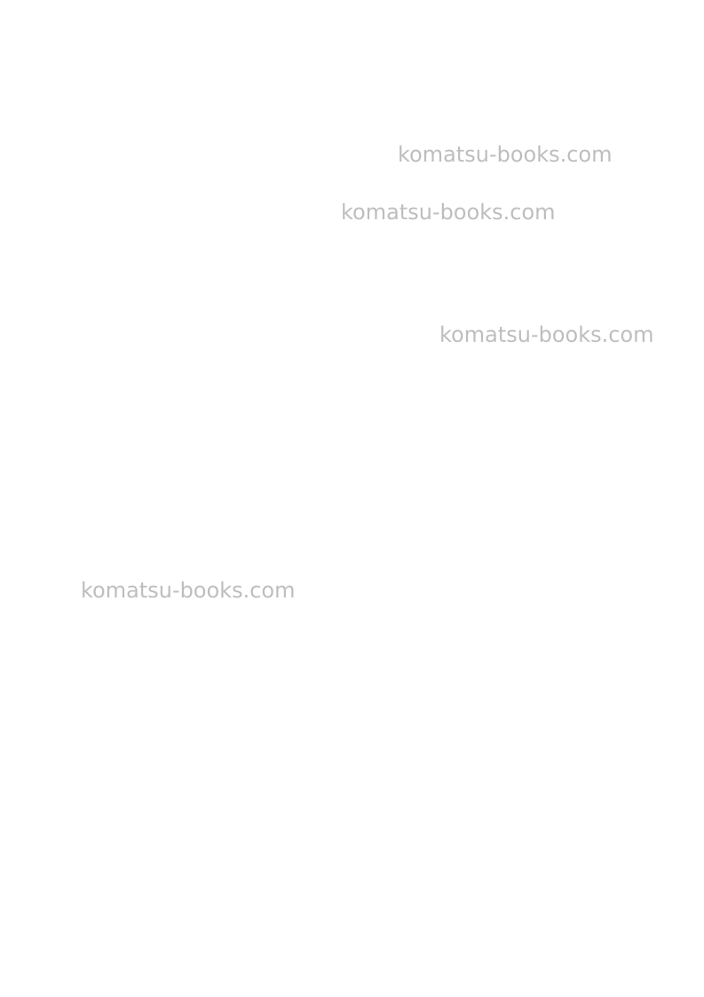 Komatsu wh609-1ita Operation manual cover Page 2 Komatsu wh609-1ita Operation manual cover Page 2