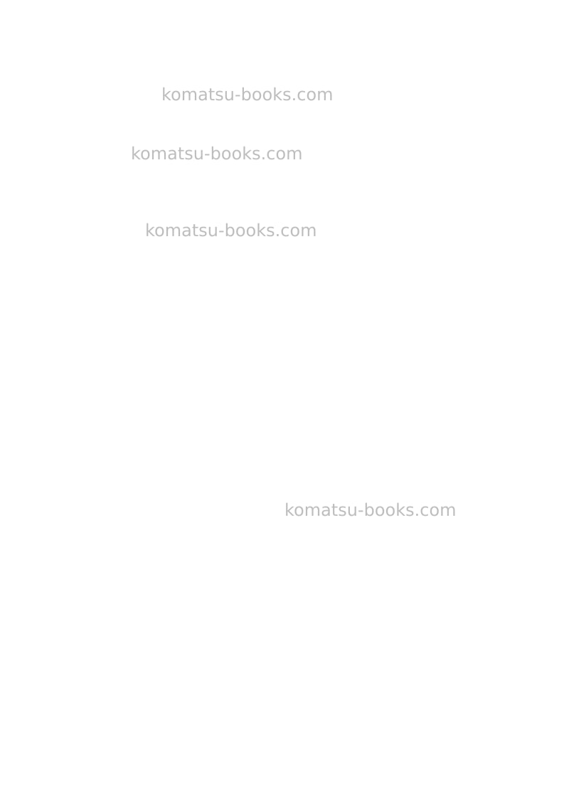 Komatsu pc20mr-2ita Operation manual cover Page 2 Komatsu pc20mr-2ita Operation manual cover Page 2