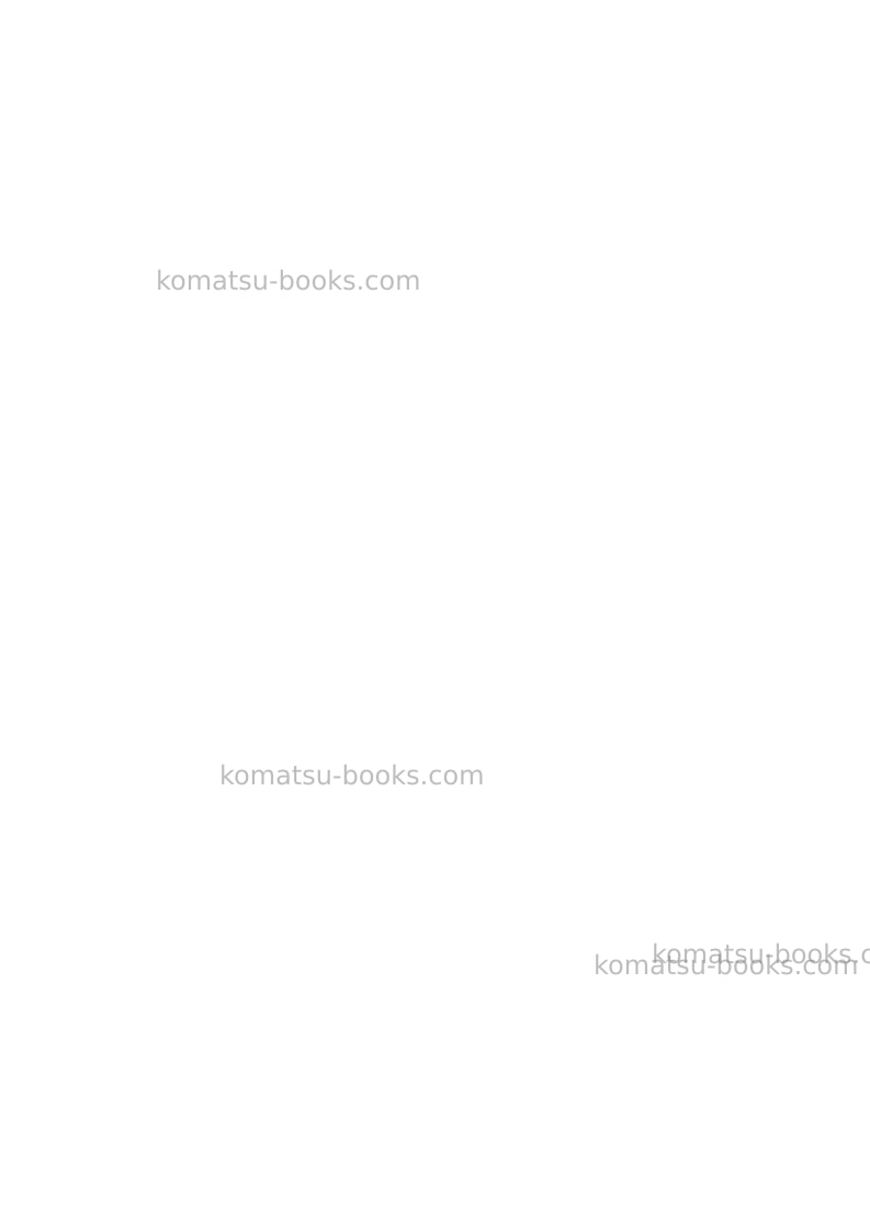 Komatsu sk1020-5ita Operation manual cover Page 2