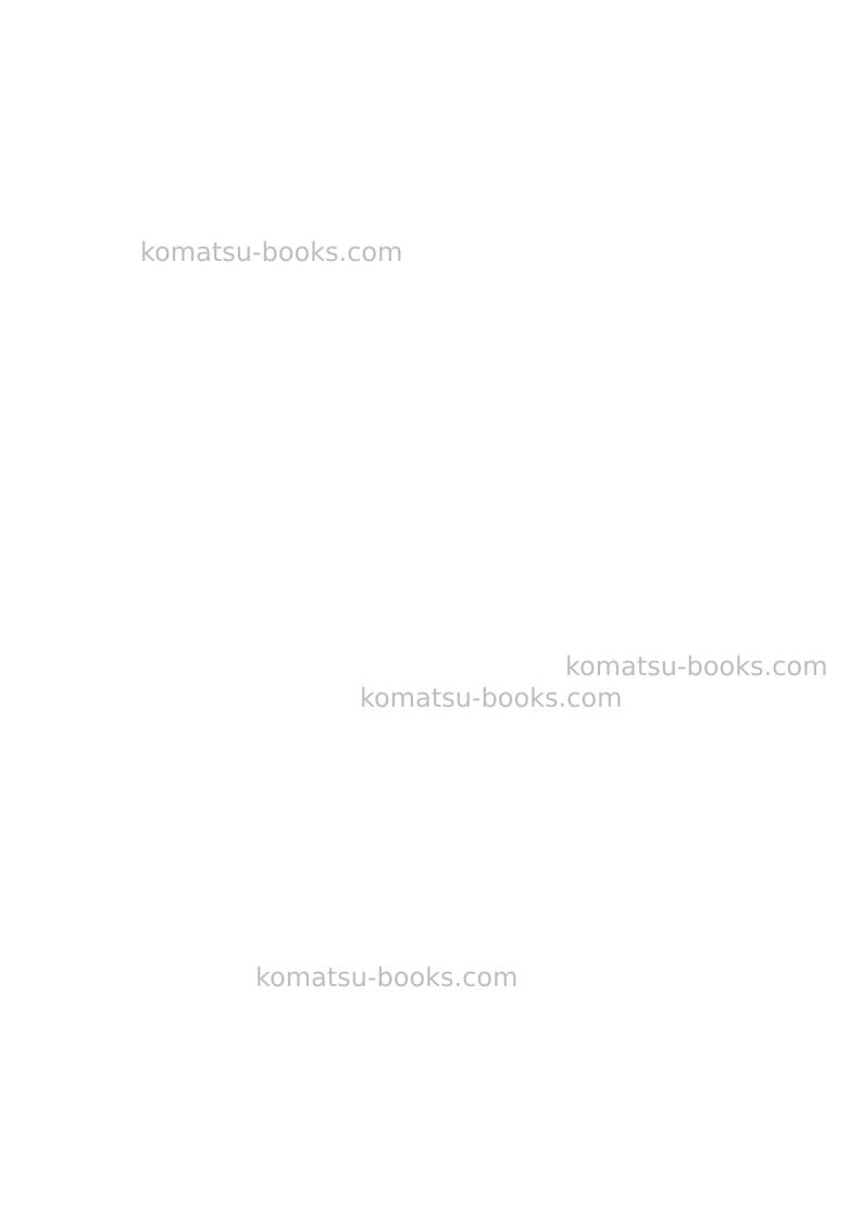 Komatsu ck25-1ita Operation manual cover Page 2 Komatsu ck25-1ita Operation manual cover Page 2