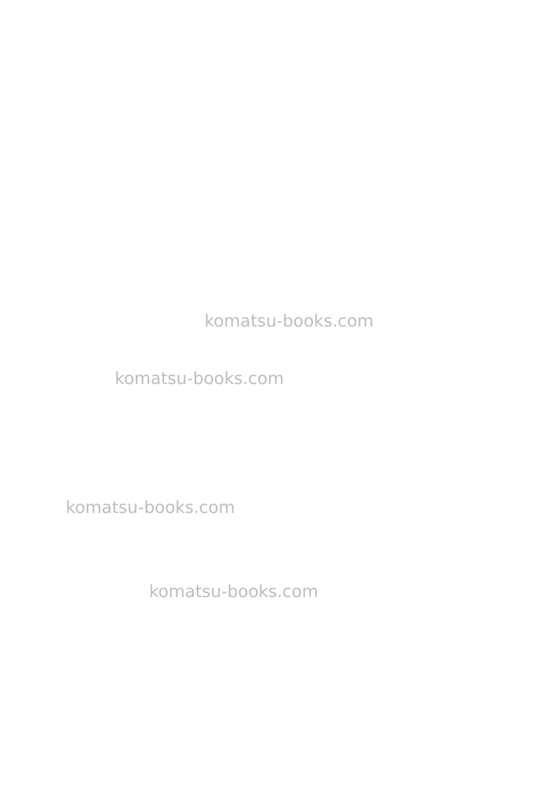 Komatsu pc26mr-3ita Operation manual cover Page 2 Komatsu pc26mr-3ita Operation manual cover Page 2