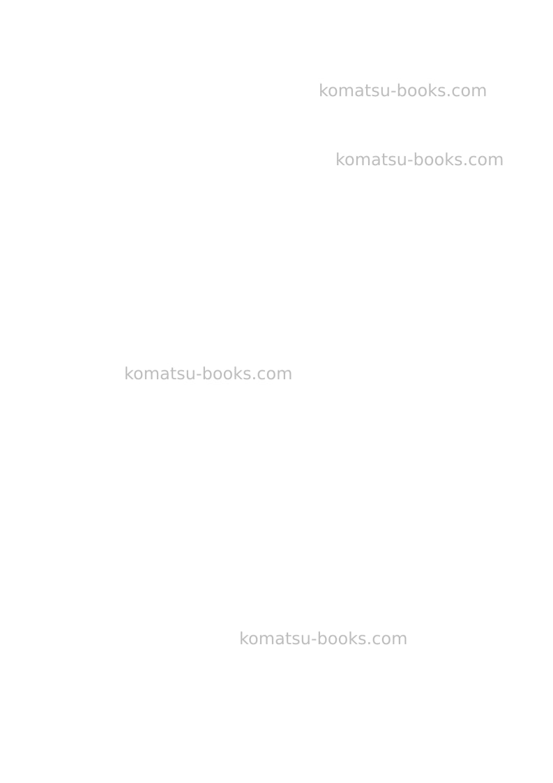 Komatsu ck20-1ita Operation manual cover Page 2 Komatsu ck20-1ita Operation manual cover Page 2
