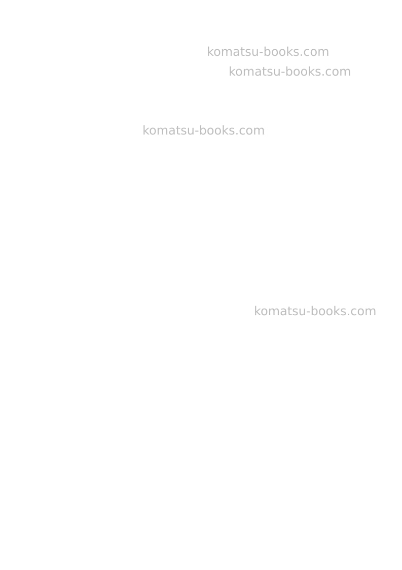 Komatsu ck20-1ita Operation manual cover Page 2 Komatsu ck20-1ita Operation manual cover Page 2