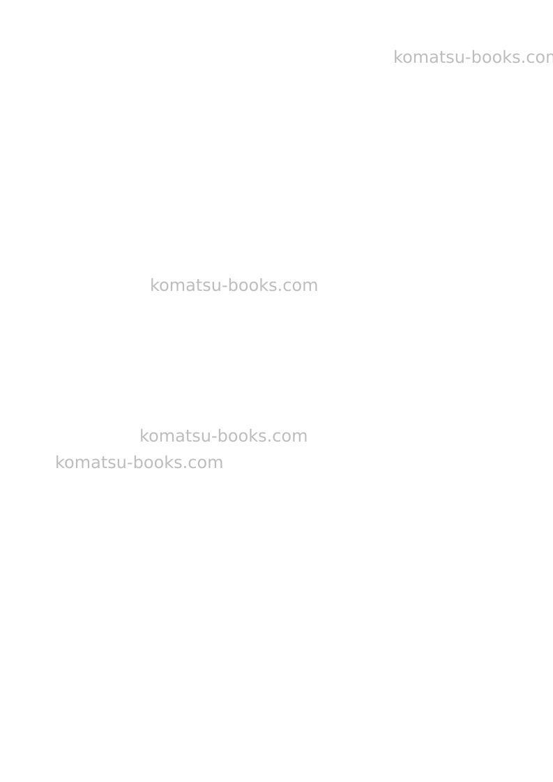 Komatsu pc80mr-3ita Operation manual cover Page 2 Komatsu pc80mr-3ita Operation manual cover Page 2