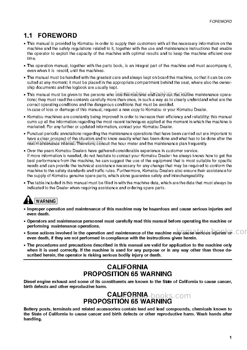 Komatsu pc35r-8jpn Operation manual cover Page 2 Komatsu pc35r-8jpn Operation manual cover Page 2