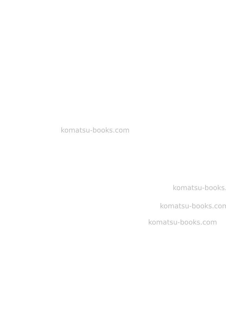 Komatsu pw110r-1ita Operation manual cover Page 2