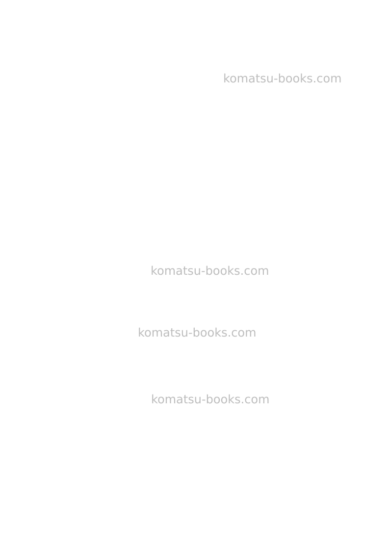 Komatsu wb97s-2ita Operation manual cover Page 2 Komatsu wb97s-2ita Operation manual cover Page 2