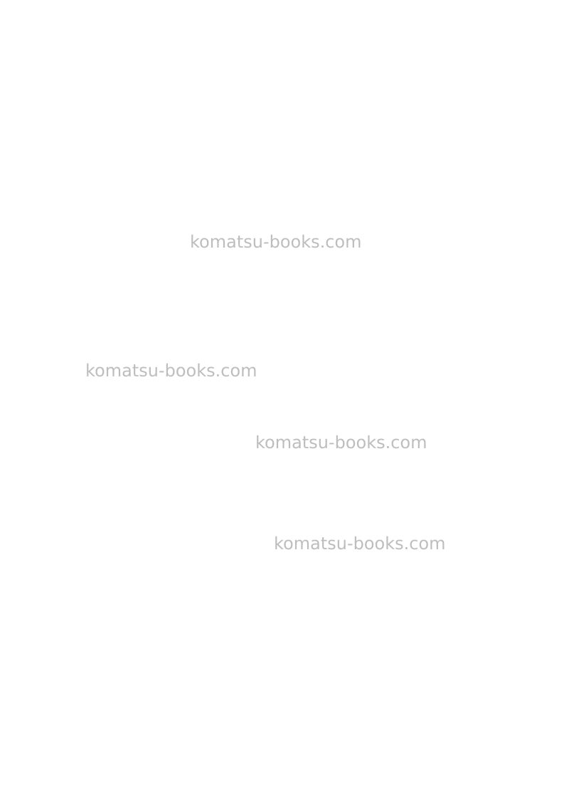 Komatsu sk07j-2ita Operation manual cover Page 2 Komatsu sk07j-2ita Operation manual cover Page 2