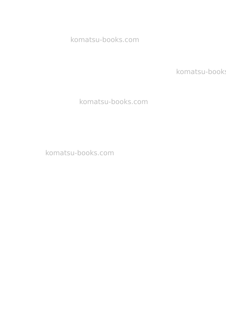 Komatsu wb93r-2ita Operation manual cover Page 2