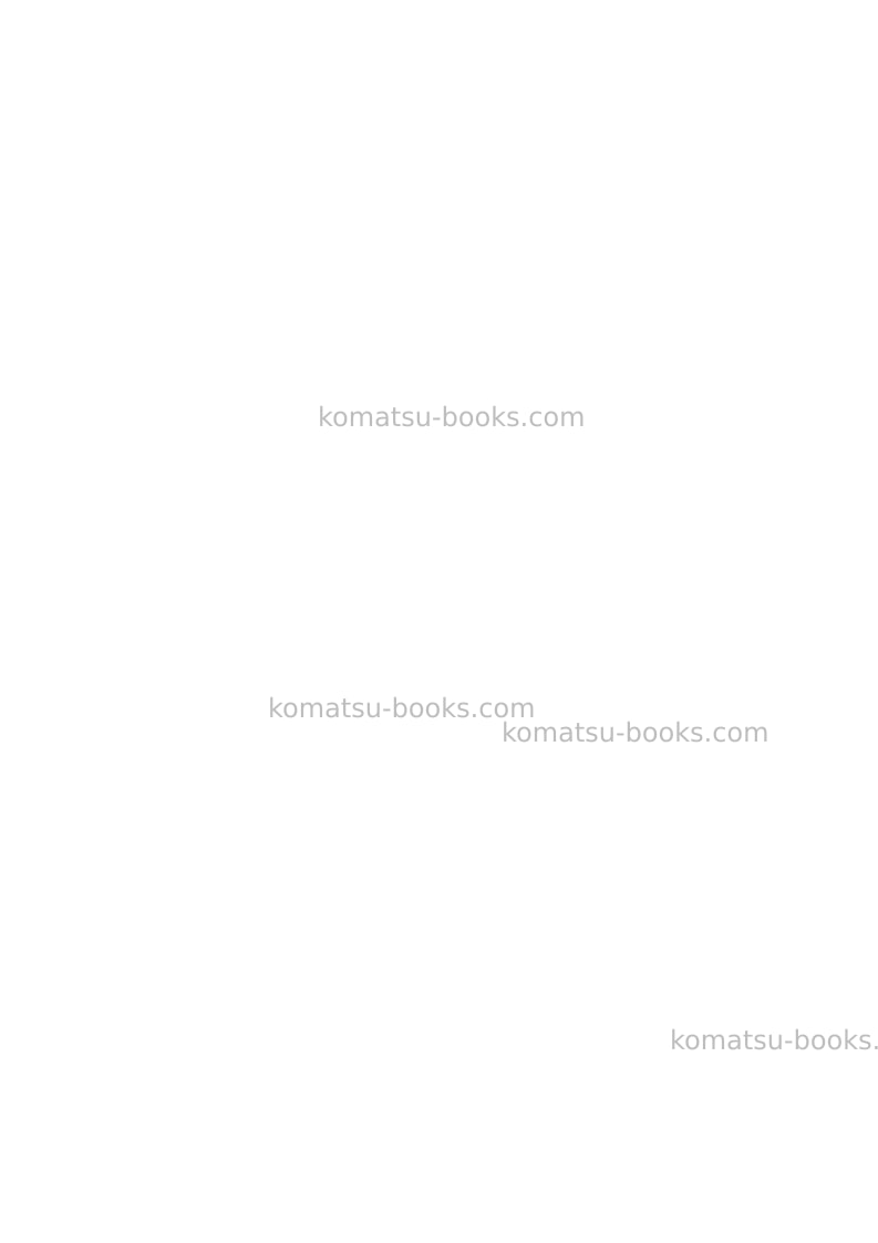 Komatsu wh714-1ita Operation manual cover Page 2 Komatsu wh714-1ita Operation manual cover Page 2