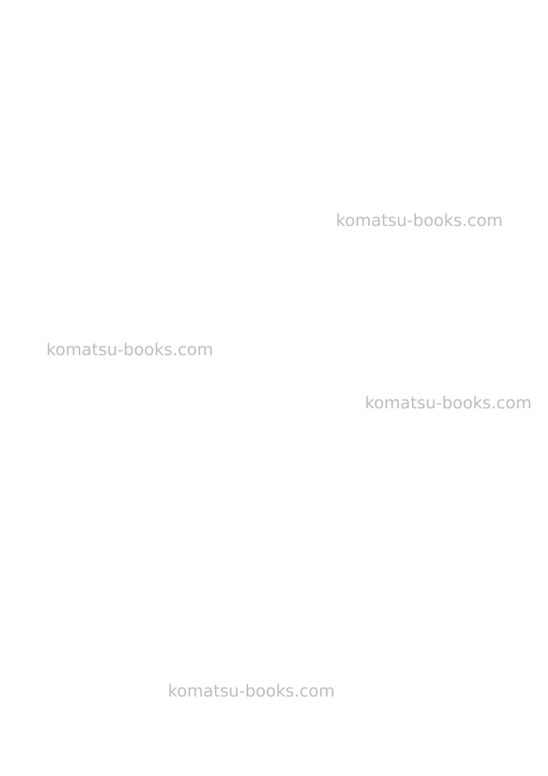 Komatsu wh716-1ita Operation manual cover Page 2 Komatsu wh716-1ita Operation manual cover Page 2