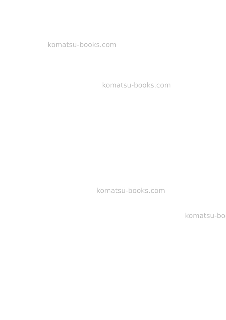 Komatsu wb93r-5ita Operation manual cover Page 2