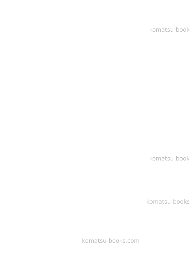Komatsu sk714-5ita-/ Operation manual cover Page 2