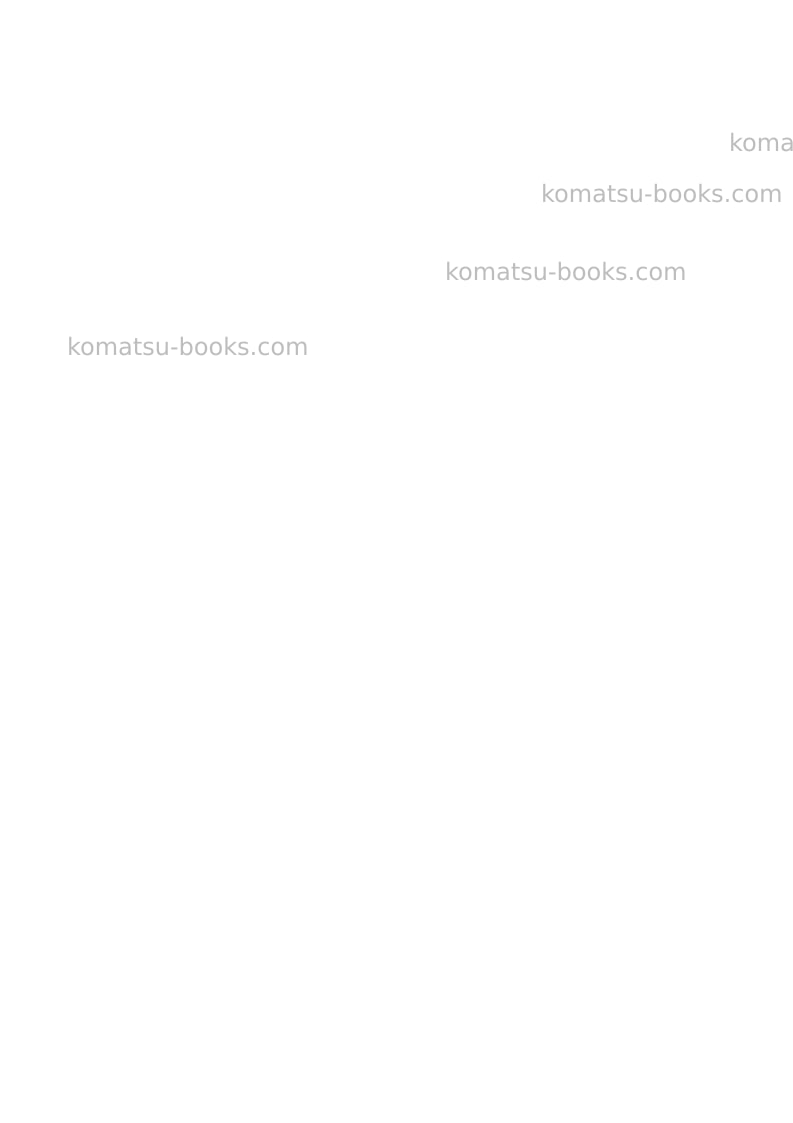 Komatsu wb97r-5ita Operation manual cover Page 2 Komatsu wb97r-5ita Operation manual cover Page 2