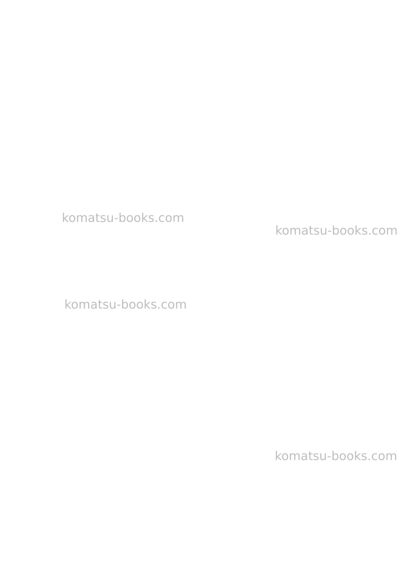 Komatsu wb97s-5ita Operation manual cover Page 2