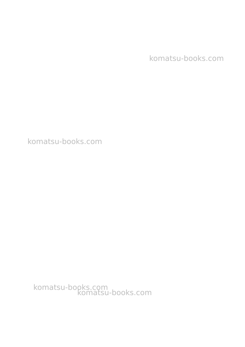 Komatsu ck35-1ita Operation manual cover Page 2