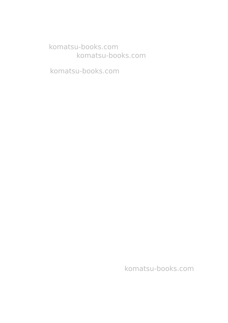 Komatsu pc14r-3ita Operation manual cover Page 2