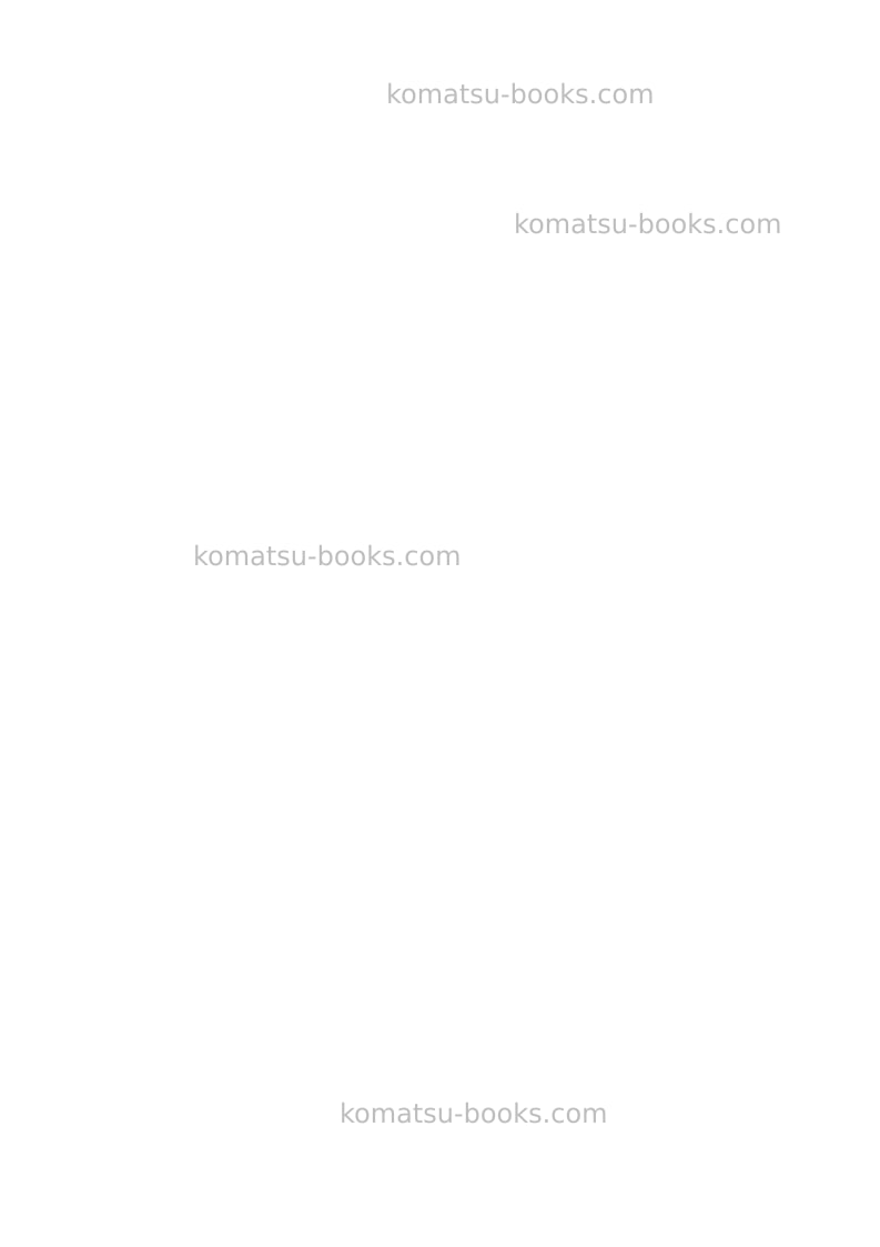 Komatsu ck25-1ita Operation manual cover Page 2 Komatsu ck25-1ita Operation manual cover Page 2