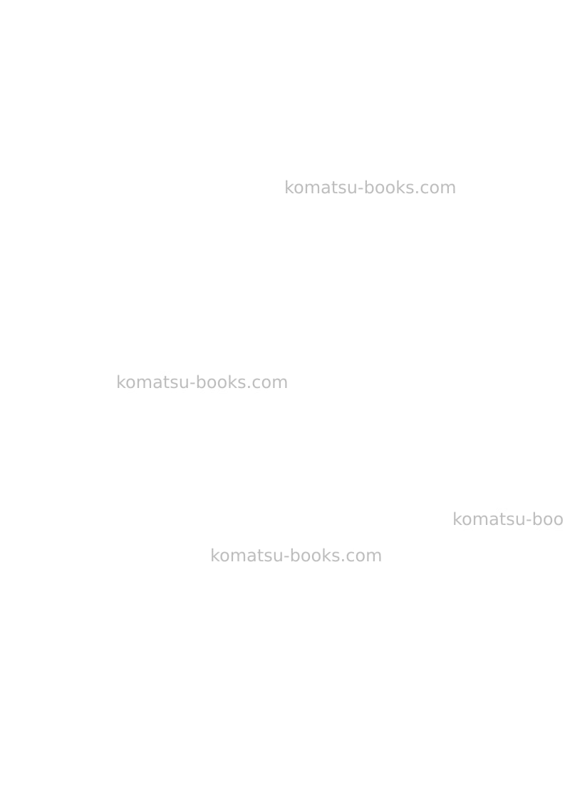 Komatsu wb97s-5ita-tier 3 Operation manual cover Page 2