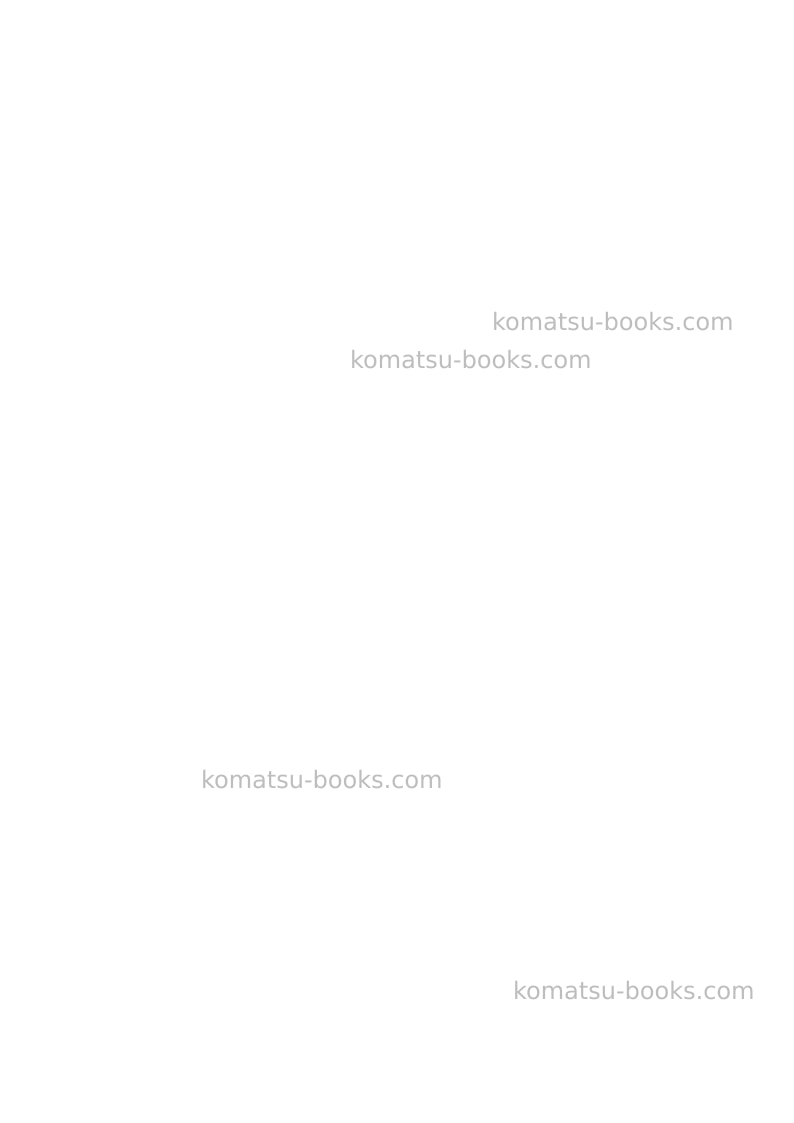 Komatsu pc30mr-3jpn-for cab Operation manual cover Page 2