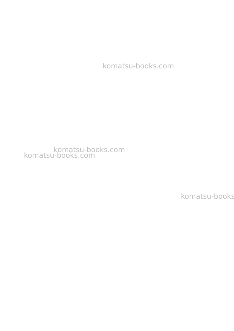 Komatsu pc22mr-3ita Operation manual cover Page 2