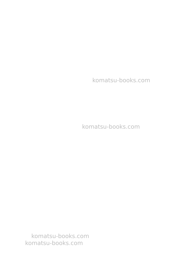 Komatsu pw98mr-8ita Operation manual cover Page 2