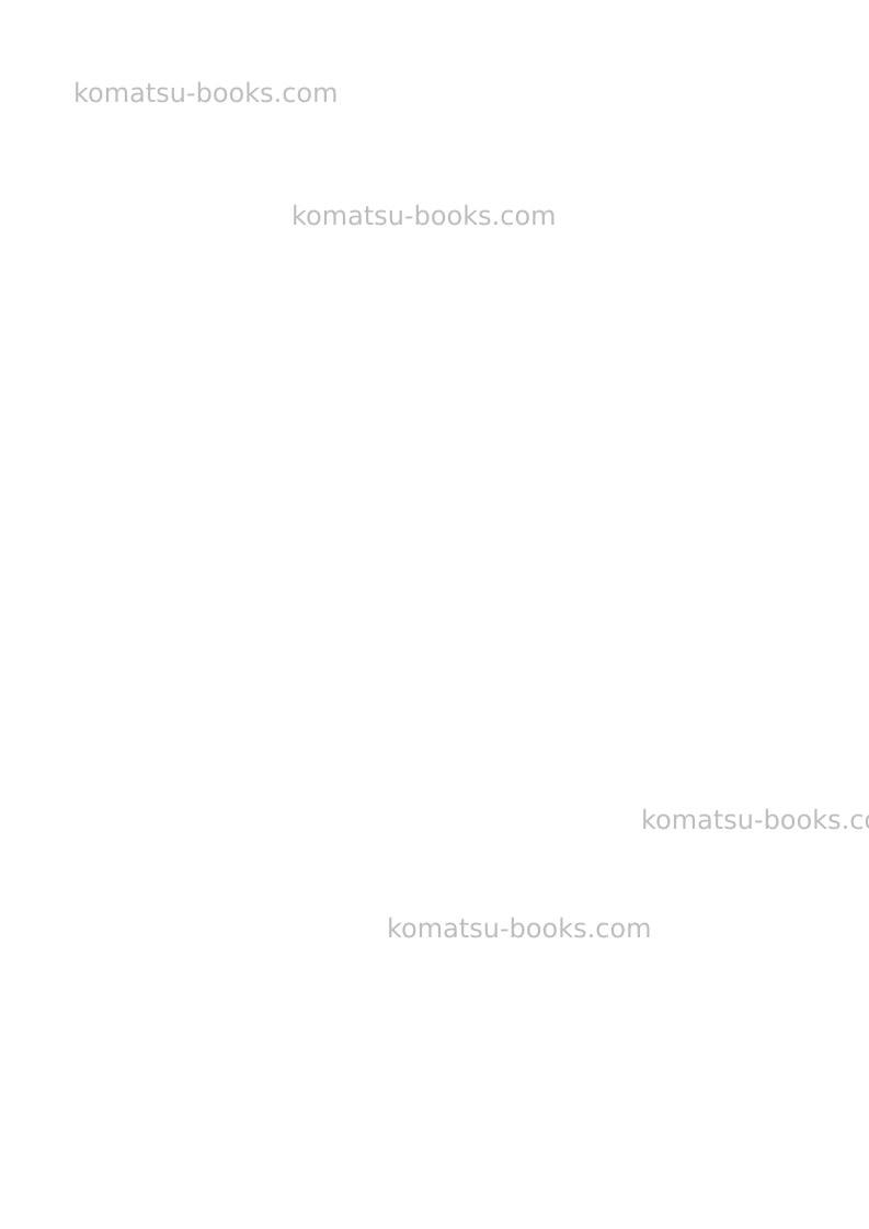 Komatsu pw98mr-8ita Operation manual cover Page 2