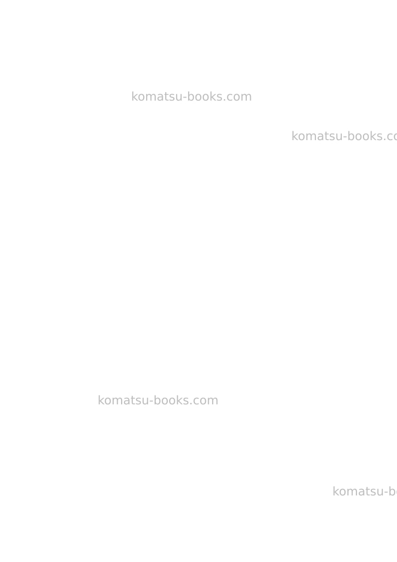 Komatsu wb97r-5ita-tier 3 Operation manual cover Page 2
