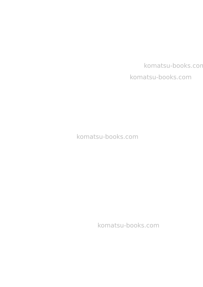 Komatsu wb97r-5ita-tier 3 Operation manual cover Page 2