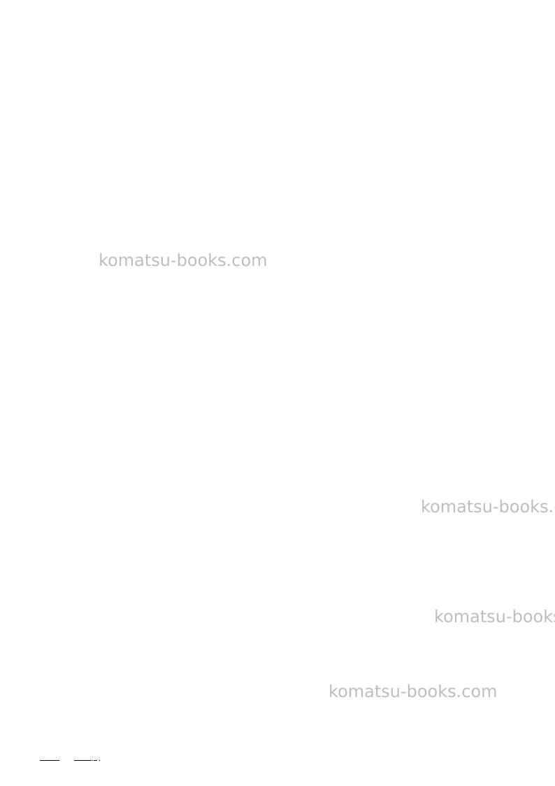 Komatsu wb97r-1ita Operation manual cover Page 2 Komatsu wb97r-1ita Operation manual cover Page 2