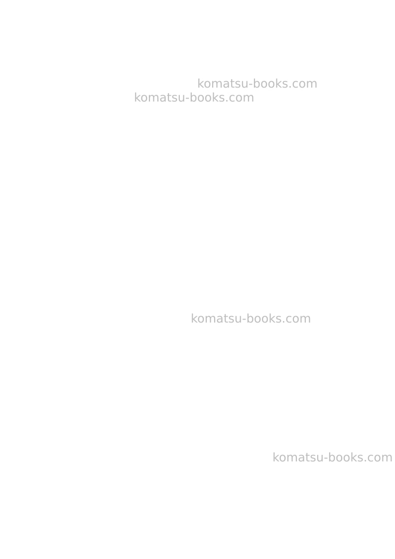 Komatsu wb150aws-2ita Repair & maintenance cover Page 2 Komatsu wb150aws-2ita Repair & maintenance cover Page 2