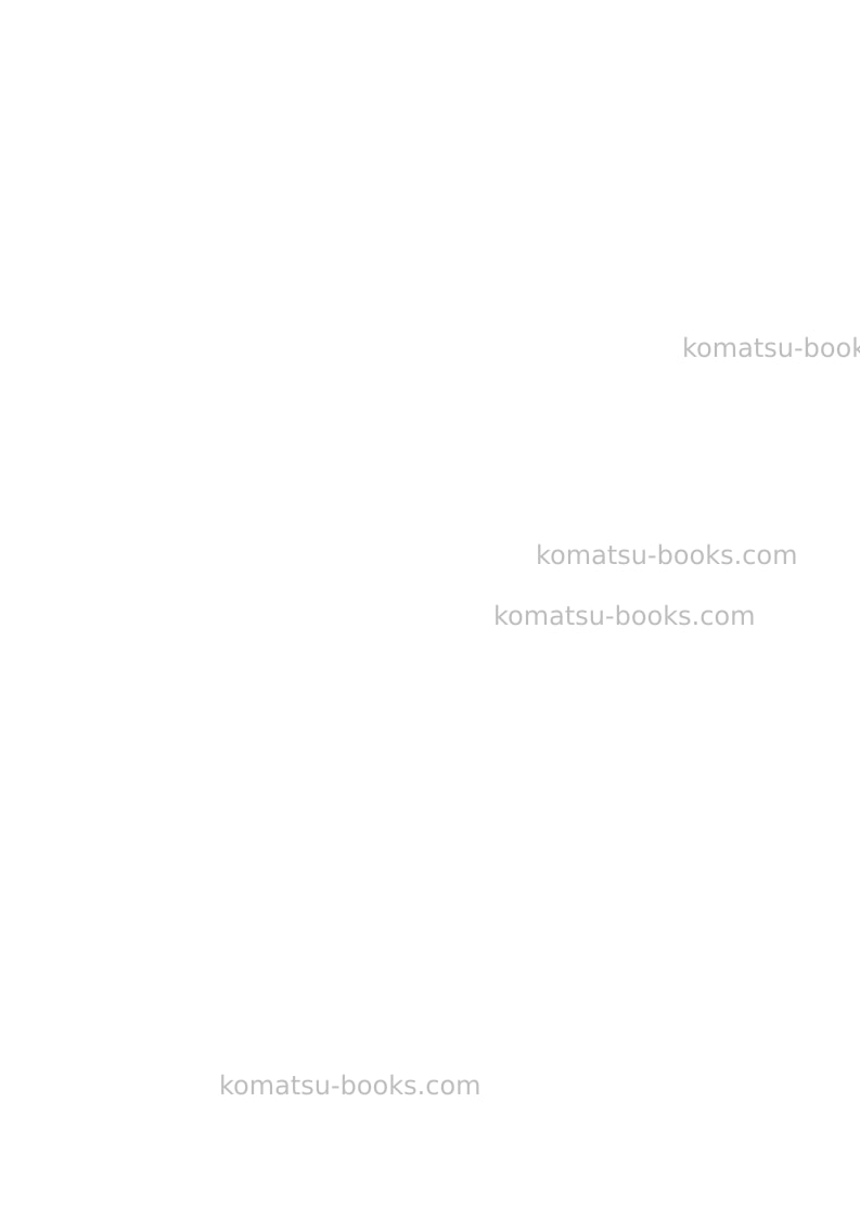 Komatsu pc75r-2ita Repair & maintenance cover Page 2