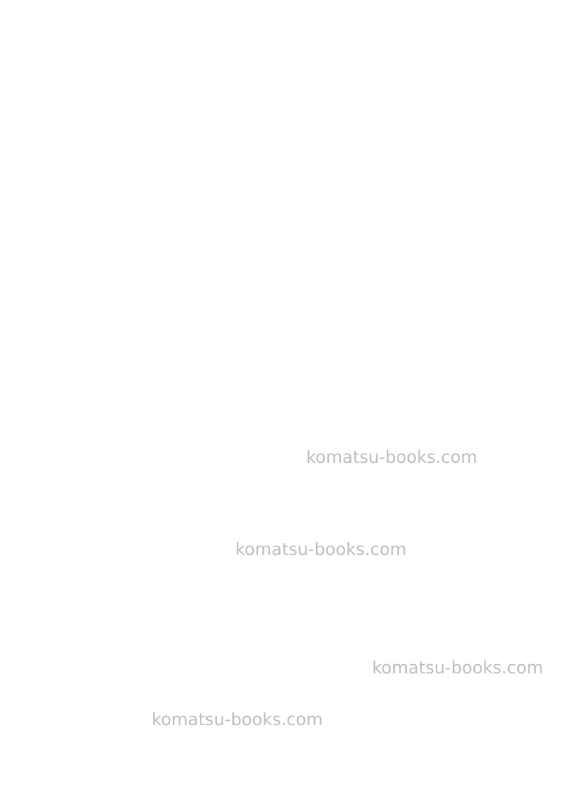 Komatsu wb140-2ita Repair & maintenance cover Page 2