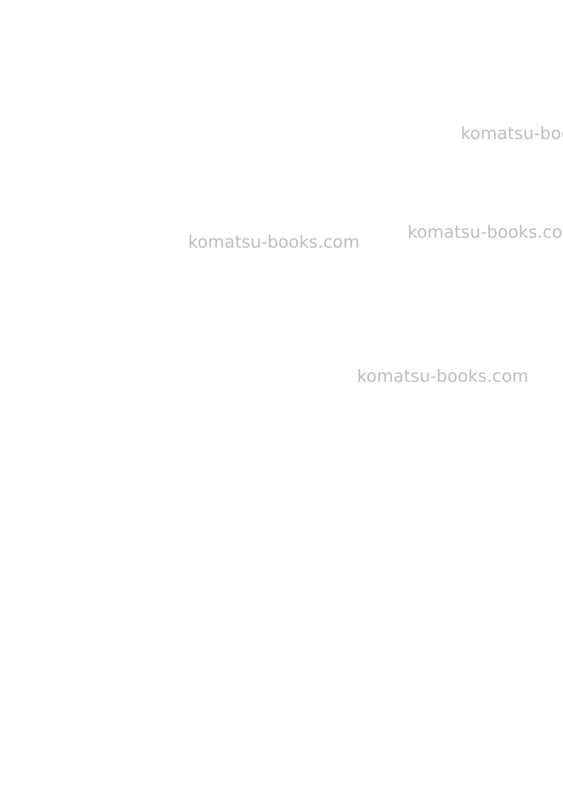 Komatsu wb140ps-2ita Repair & maintenance cover Page 2