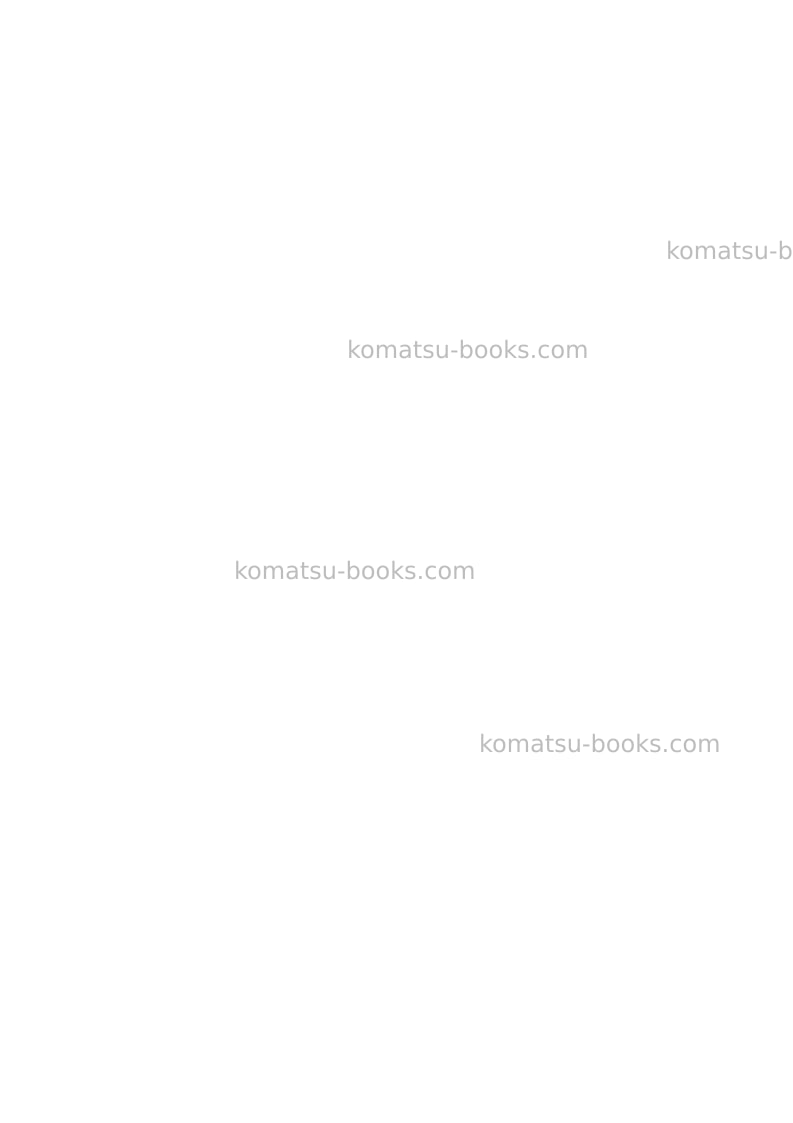 Komatsu wb93r-2ita Repair & maintenance cover Page 2