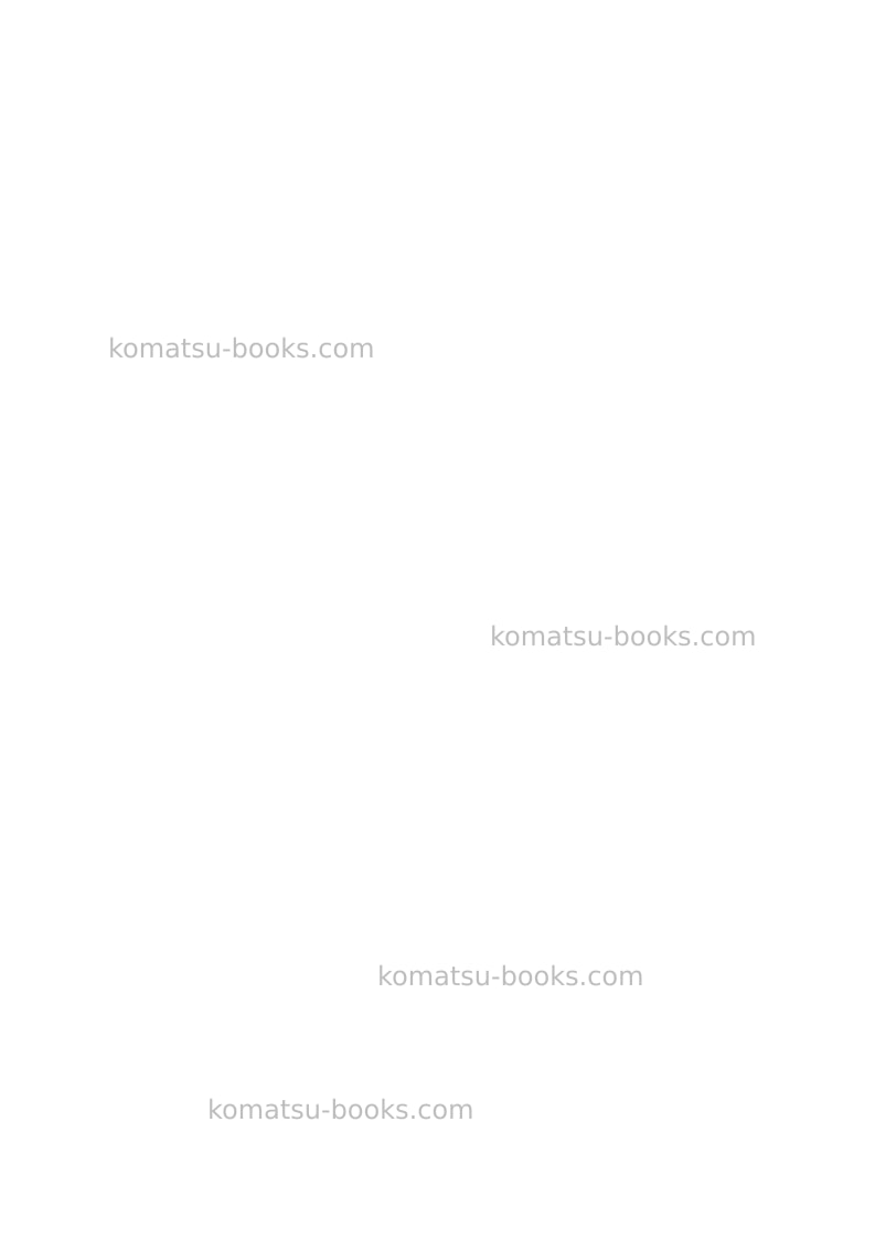 Komatsu pw110r-1ita Repair & maintenance cover Page 2