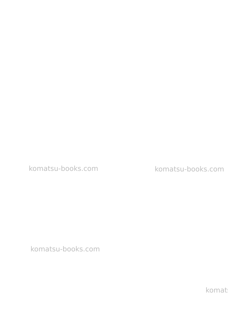 Komatsu wb97r-2ita Repair & maintenance cover Page 2