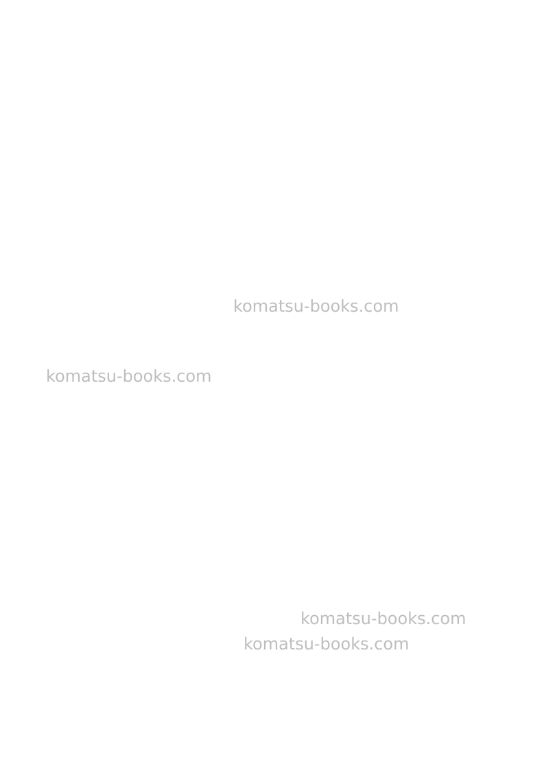 Komatsu wb70a-1ita Repair & maintenance cover Page 2