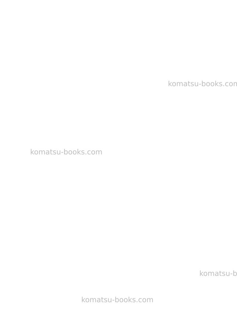 Komatsu wb97r-5ita Repair & maintenance cover Page 2