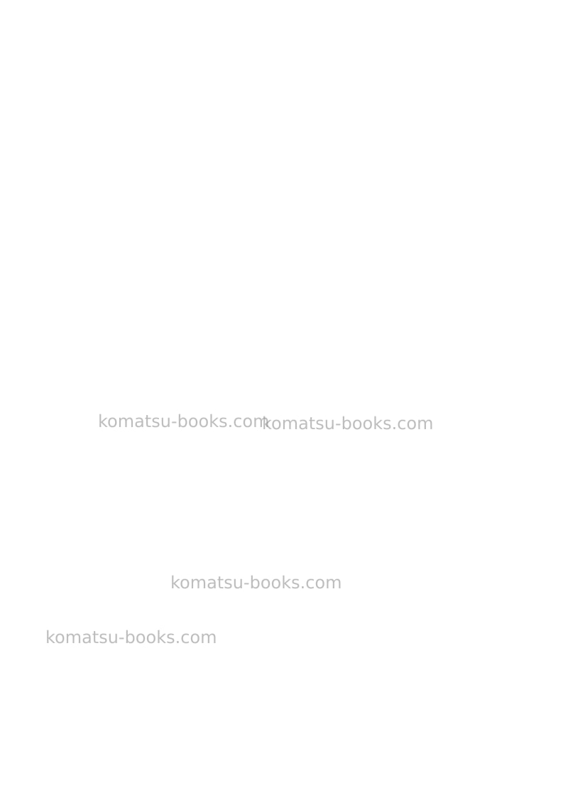 Komatsu wb93s-5ita Repair & maintenance cover Page 2
