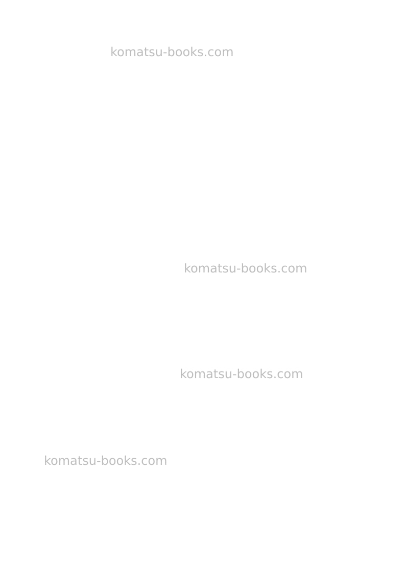 Komatsu wb97s-5ita Repair & maintenance cover Page 2