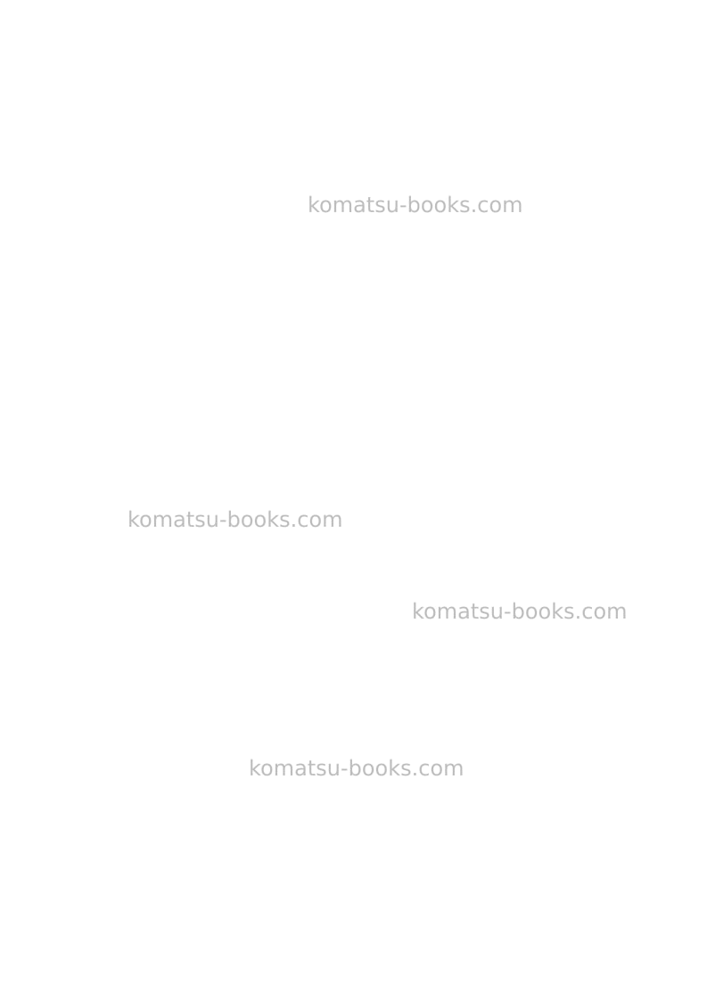Komatsu wb97r-5ita-tier 3 Repair & maintenance cover Page 2